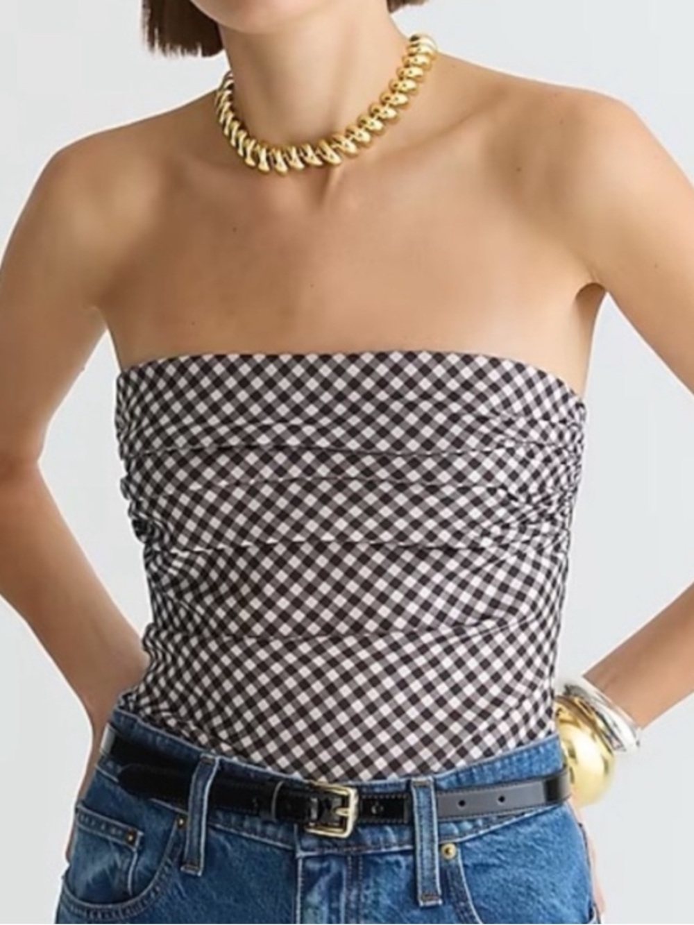 J. Crew gingham top 12